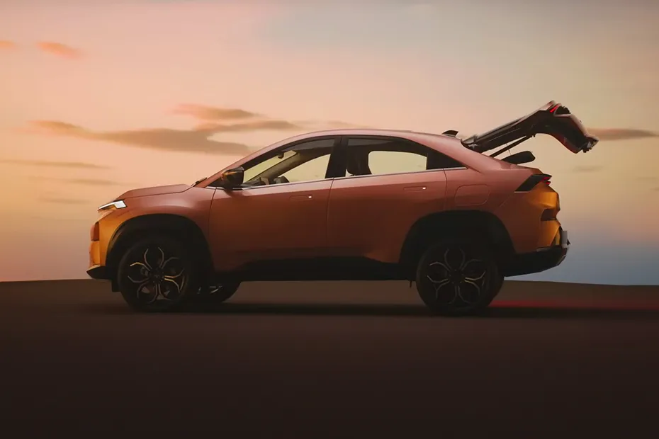 Tata curve side look sunset